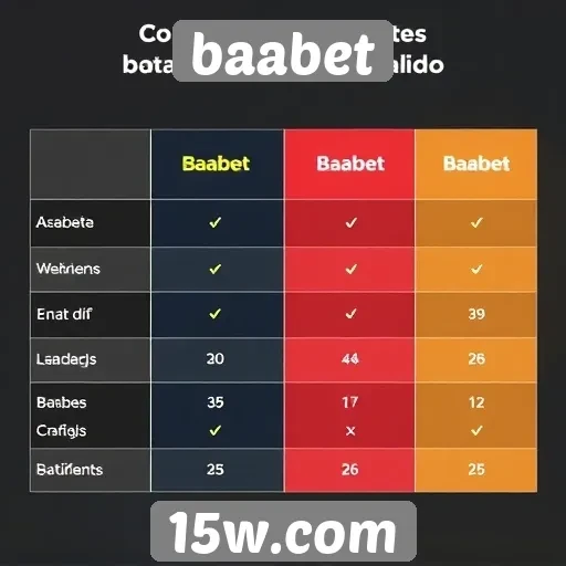 Comparativo entre baabet e concorrentes no mercado